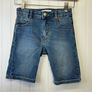 Mini Boden Girls Capri Jeans Buttons Denim 8Y